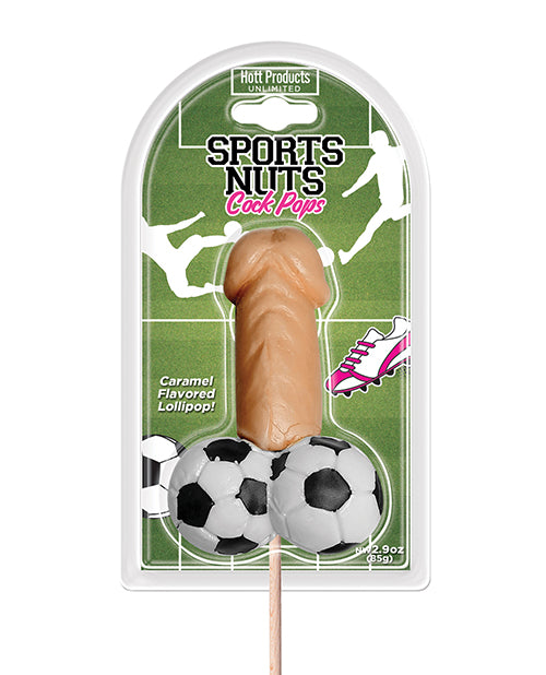 Caramel Soccer Ball Lollipops Product Image.