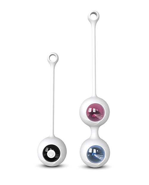 “帶遙控的無線凱格爾球套裝 - 白色” - featured product image.