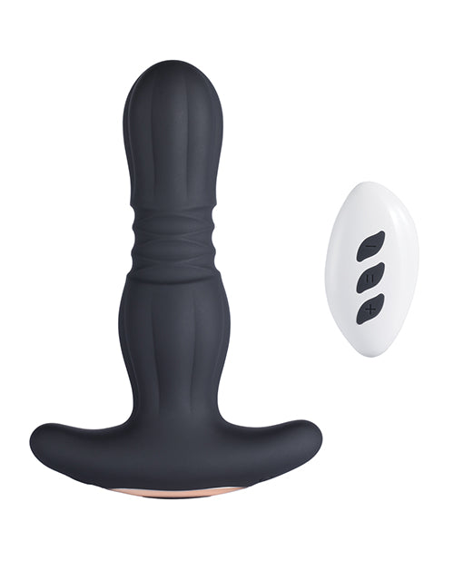 Agas Thrusting Butt Plug: Máxima velocidad y placer de control remoto Product Image.