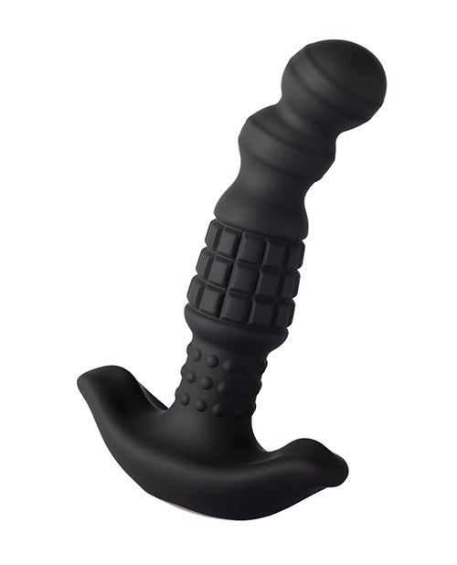 Pineapple Man Vibrating Prostate Massager - Black: Discover Ecstasy Product Image.