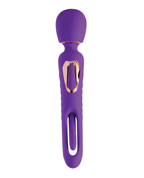 Varita de masaje vibratoria y estimulador del punto G Riley Purple: máximo placer y alivio - featured product image.