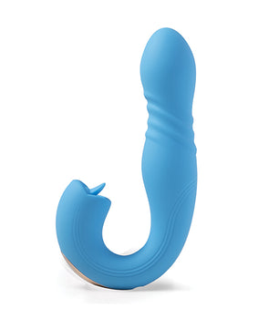 JOI THRUST Dual Stimulation Vibrator - Blue - Featured Product Image
