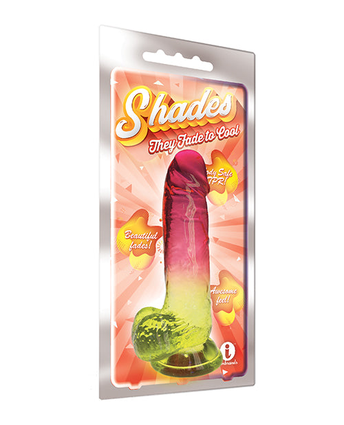 Shades Jelly TPR Gradient Dong Large: diseño realista, calidad superior, placer mejorado Product Image.