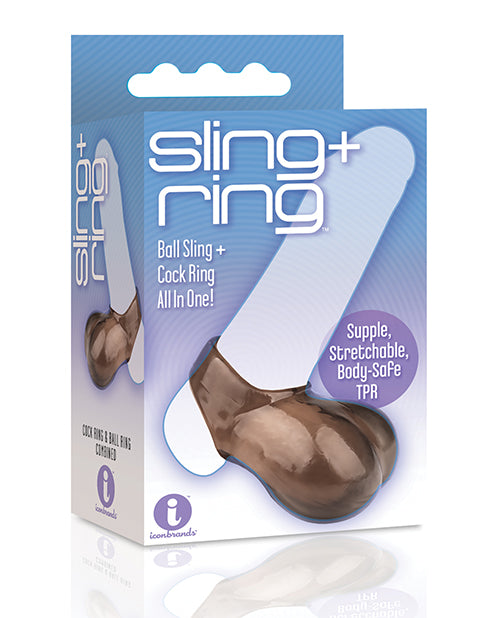 The 9's Sensational Dual Function Ball Sling & Cock Ring with Warranty - featured product image.