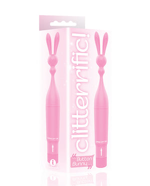 9's Clitterific! Button Bunny Clitoral Stimulator - Pink