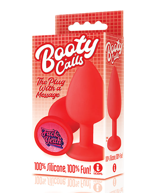 9 的 Booty Talk Fuck Yeah 插頭 - 紅色 🍑 Product Image.