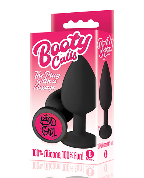 9's Booty Talk Bad Girl Plug - Black Product Image.