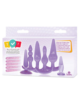 “嘗試好奇的迷人紫色肛門塞套件” - Featured Product Image