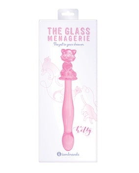 Consolador de vidrio Glass Menagerie Kitty - Rosa - Featured Product Image