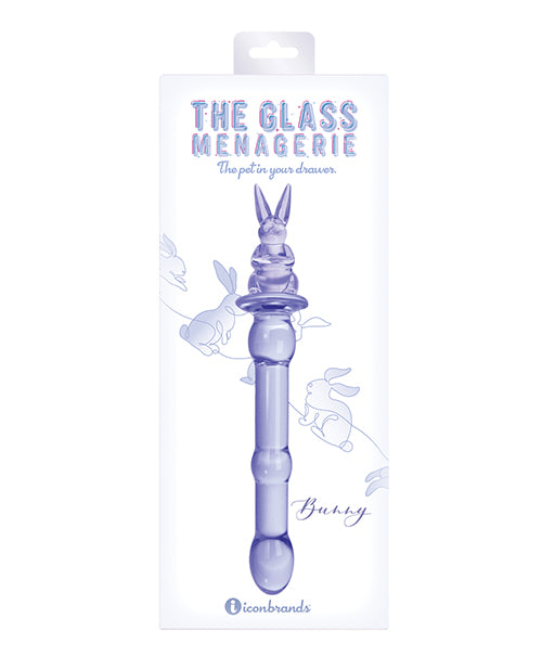 Consolador de cristal Conejo Menagerie de Icon Glass - Rosa Product Image.
