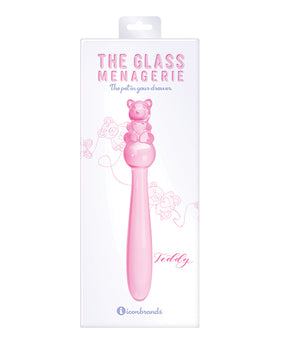 Consolador de cristal Teddy Menagerie - Rosa - Featured Product Image