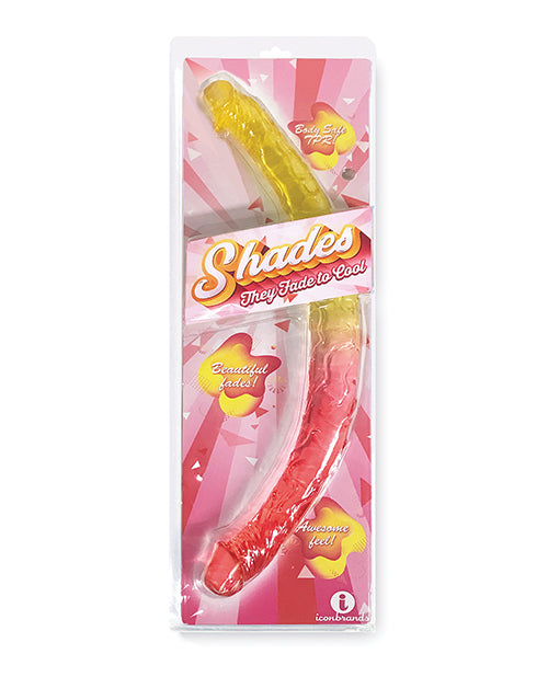Shades Jelly TPR Gradient Double Dong - Dual-Ended Pleasure - featured product image.