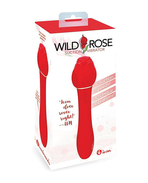 Shop for the Wild Rose & Vibrator - Red: Dual-Action Pleasure Powerhouse at My Ruby Lips