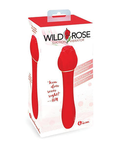 Wild Rose & Vibrator - Red: Dual-Action Pleasure Powerhouse