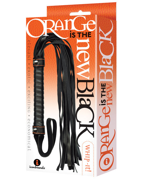 Icon Brands Orange es el nuevo látigo BDSM de lujo negro - featured product image.