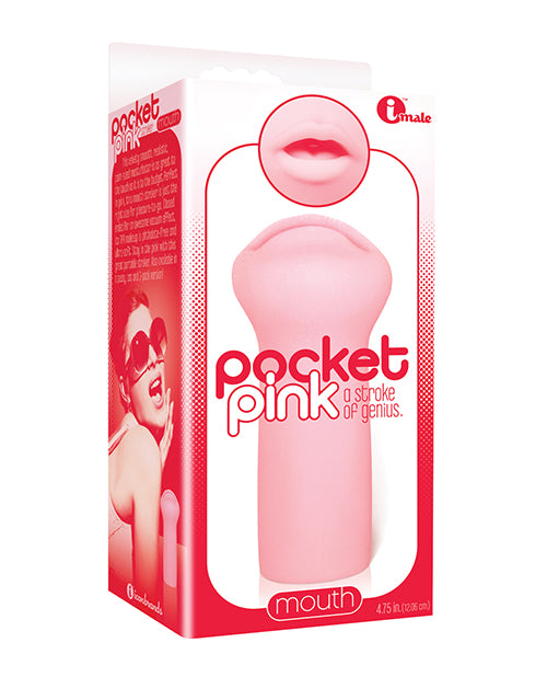 Mini masturbador bucal Pocket Pink: abraza el placer en cualquier momento y en cualquier lugar - featured product image.