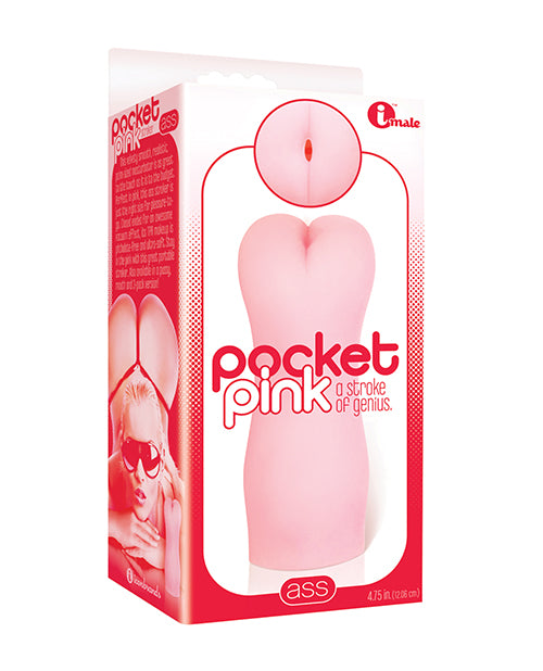 The 9's Pocket Pink Mini Ass Masturbator: On-the-Go Pleasure Product Image.