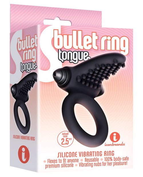 The 9's S FlexiFit Silicone Bullet Ring: Tongue Sensation - featured product image.