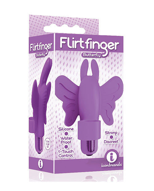 Icon's Flirtfinger Butterfly Vibrator: Sensory Bliss On-The-Go Product Image.