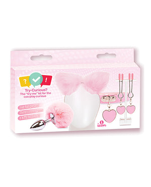 "Try-Curious Kitty Cos-play Set: Pink Purr-fection"