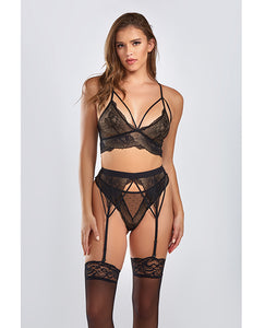 Everly Black Lace Lingerie Set