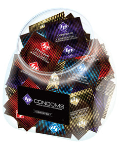 ID Condoms Assortment - 144 Condoms Jar