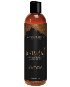Intimate Earth Sensual Massage Oil - Cocoa Bean & Goji Berry (240 ml)