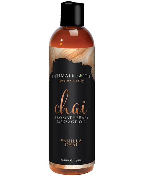 Vanilla Chai Aromatherapy Massage Oil Product Image.