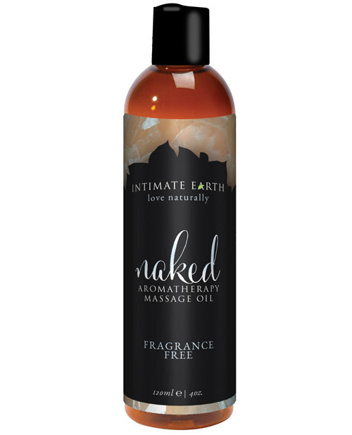 Intimate Earth Naked Unscented Massage Oil - featured product image.