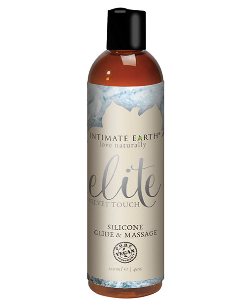 Intimate Earth Elite 天鵝絨觸感矽膠滑爽按摩油 - 120ml - featured product image.