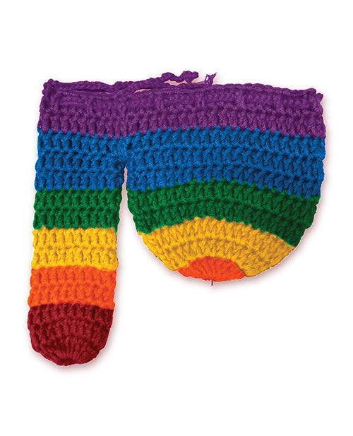Rainbow Willy Warmer: Stay Warm & Playful! - featured product image.