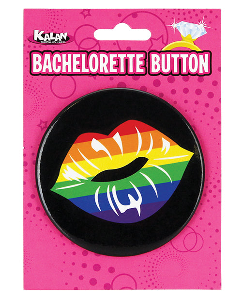 Shop for the Rainbow Lips 3" Button by Kalan at My Ruby Lips