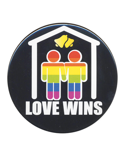 Shop for the Kalan 3" Love Wins Button at My Ruby Lips