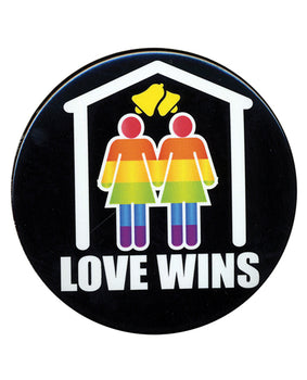 "Love Wins" 3" Button Female - Featured Product Image