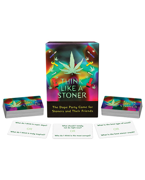 "Think Like a Stoner - The Ultimate Party Game for Endless Fun!" Product Image.