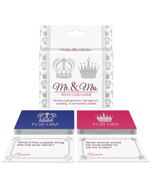 "Mr. & Mrs. Trivia Card Game: The Ultimate Couples Challenge" Product Image.