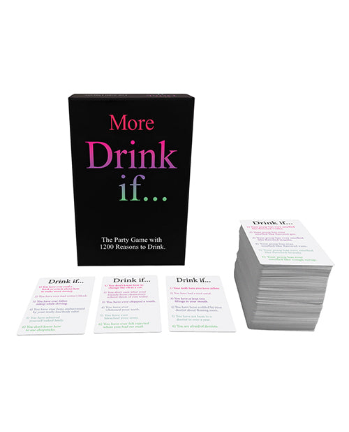 More Drink If Card Game: A Night of Laughter and Connection Product Image.