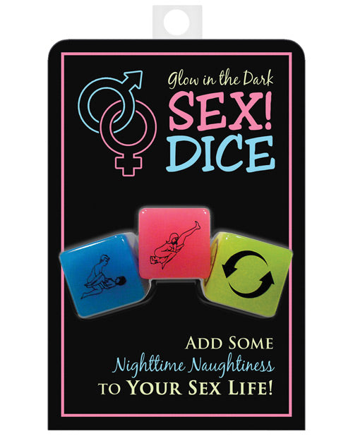 Glow in the Dark SEX! Dice Game: Ignite Your Passion! Product Image.