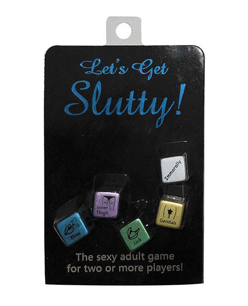 Let's Get Slutty Dice: Diversión íntima para parejas y amigos Product Image.