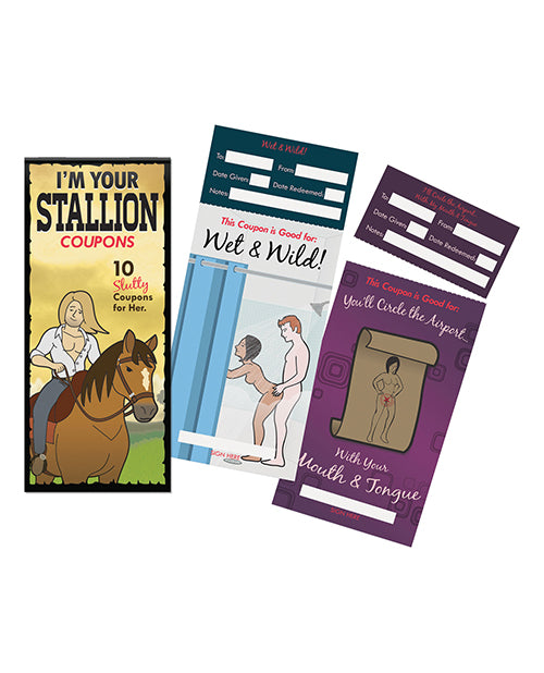 "I'm Your Stallion Coupons: Ignite Passion & Laughter" Product Image.