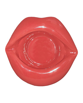 Cenicero de porcelana de labios rojos - Featured Product Image