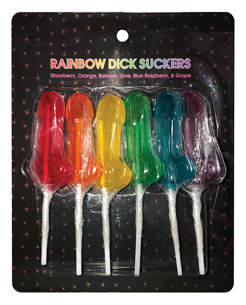 Kheper Games Rainbow Dick Suckers - Paquete de 6 Product Image.