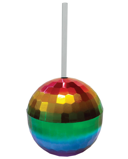Taza de bola de discoteca arcoíris de Kheper Games - 12 oz - featured product image.