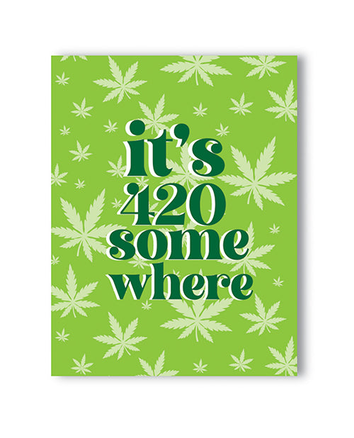 KushKards 420 Greeting Card: Humorous Stoner Celebration Card Product Image.
