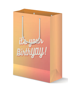 BirthYAY Bolsa de regalo grande de doble cara