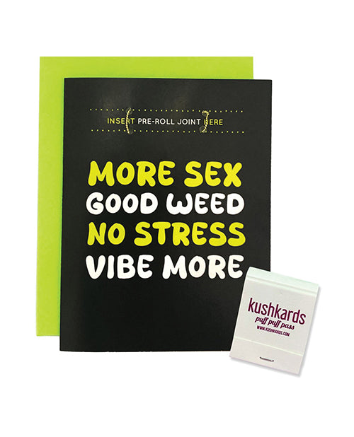 "Chill Vibes Neon Greeting Card with Matchbook" - featured product image.