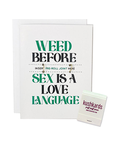 Love Language Greeting Card 💚🔥 - featured product image.
