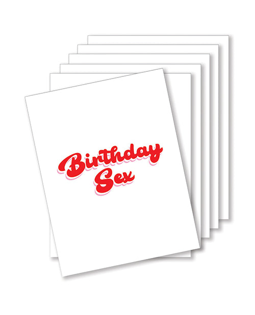 Cheeky Birthday Sex Greeting Cards - Pack of 6 Product Image.