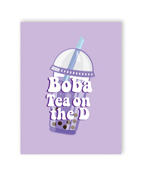 Boba D "Toss Your Salad" Greeting Card Product Image.