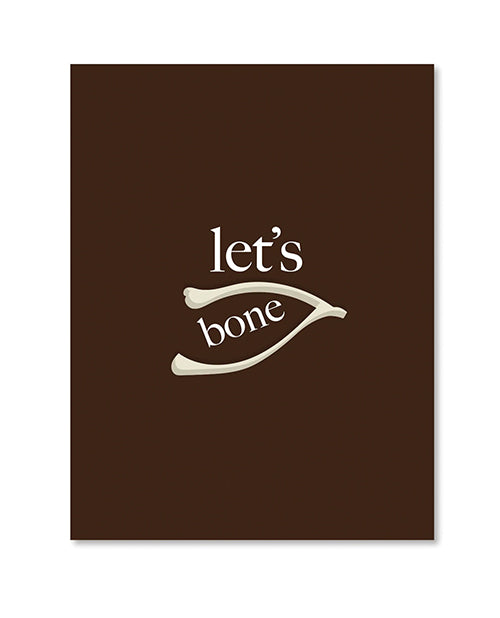 Tarjeta de felicitación Let's Bone Naughty de Bone-Chilling Greetings: Naughty Edition - featured product image.